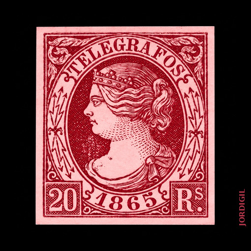 Telegrafos España · Edifil 8 · 1865 · 20 €