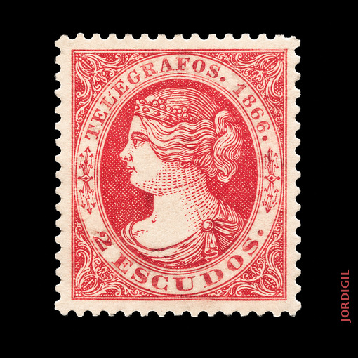 Telegrafos España · Edifil 16 · 1866 · 20 €