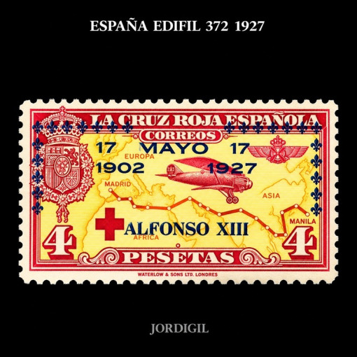 España · Edifil 372 · 1927 · 25 €