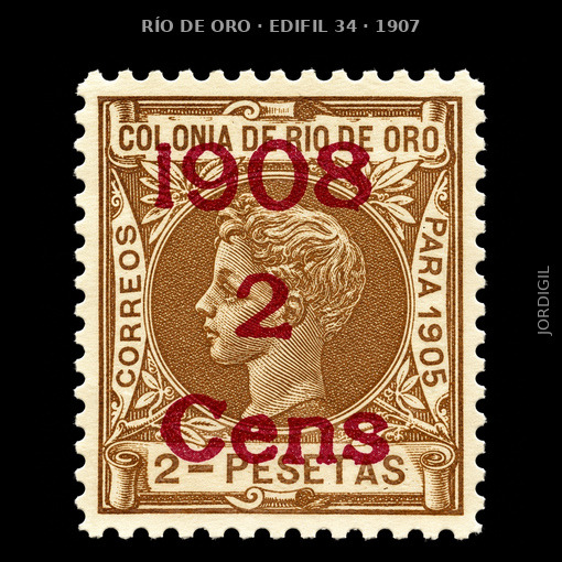 Rio de Oro · 1907 · Edifil 34 · 18 €