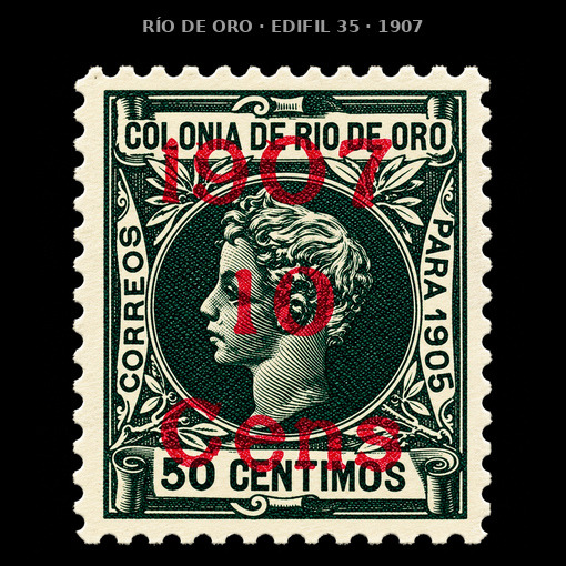 RIO DE ORO · 1907 · Edifil 35 · 29 €