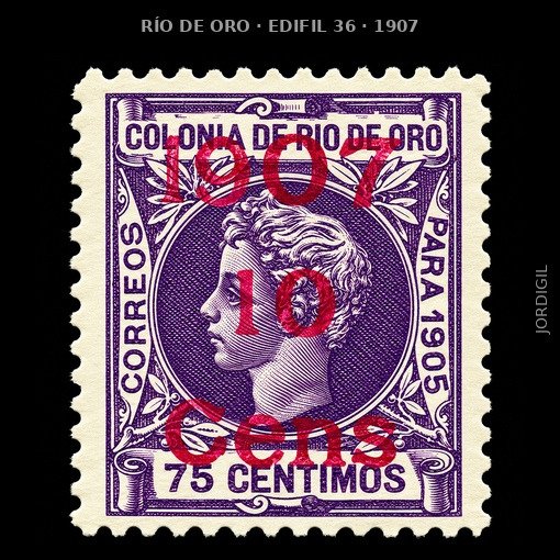 Rio de Oro · 1907 · Edifil 36 · 18 €