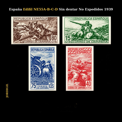 España · Edifil NE55A-B-C-D Sin dentar