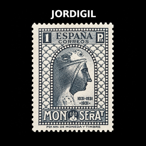 España IX Centenario Fundacion Monasterio Montserrat · 1931 · Edifil 646 · 15 €