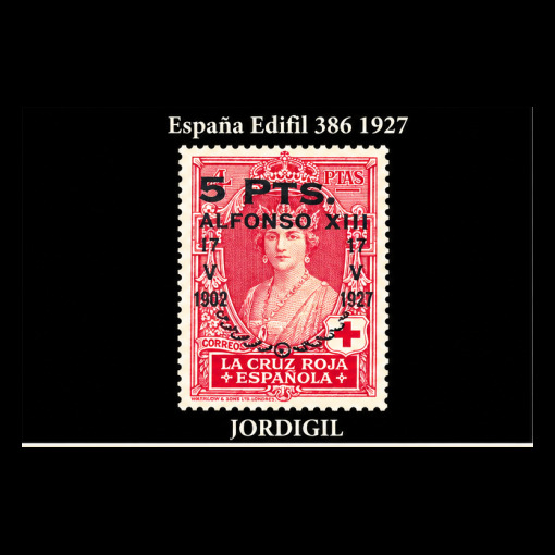 XXV Aniversario Jura Constitucion por Alfonso XIII · 1927 · Edifil 386 · 10 €