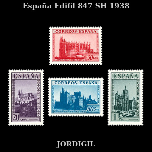 Edifil 847 SH Monumentos Historicos España · 20 €