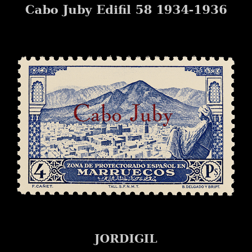 Cabo Juby · 1934-1936 · Edifil 58 · 35 €